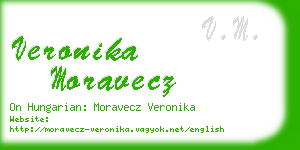 veronika moravecz business card